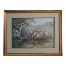 Ray Blacklock Framed & Matted Shepherd's Daughter Print ...