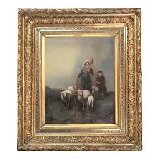 Mid 19th Century French Landscape Oil Painting by Listed ...