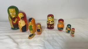 Sold at Auction: Russian THE SIMPSONS, SPONGEBOB Nesting Dolls,