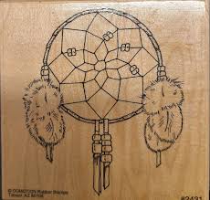 Dream Catcher Wood Mounted Rubber Stamp | eBay