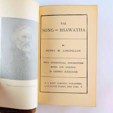 1900 The Song of Hiawatha Henry Wadsworth Longfellow Full Buckskin Leather Cover | eBay