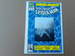 Spiderman Comic Book The Spectacular 189 Blue With Hologram ...