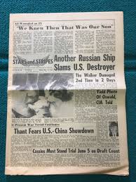 1967 Vietnam War : STARS & STRIPES NEWSPAPER @ Russian Ship ...