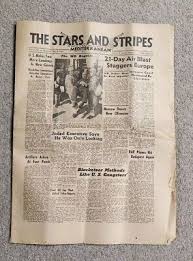 The Stars And Stripes Mediterranean Original Newspaper May ...