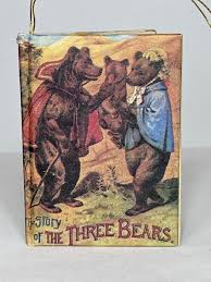 Christmas Ornament The Story of The Three Bears Book Vintage ...