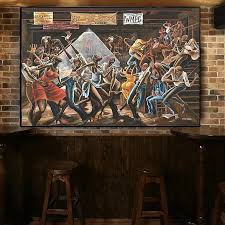 Abstract Ernie Barnes The Sugar Shack Poster African Black ...