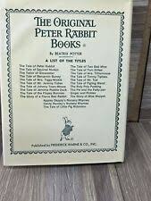 Beatrix Potter Nursery Hardcover Antiquarian & Collectible Books for sale | eBay