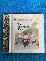 Vintage 1973 Little Golden Book THE THREE LITTLE PIGS, Handheld 3 inch | eBay