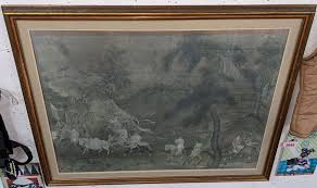 Framed Reprint of "The Tribute Horse" by Rogers Fund 1941, Reprint Sold by The Metropolitan Museum of Art, Frame Measures 45"W x 35"H Auction | 1BID