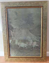 THE TRIBUTE HORSE Silk Painting Chinese Sung Dynasty 960-1280 A.D. FRAMED | #411435391