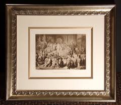 Antique Engraving "Nero Persecuting the Christians" Gebbie ...