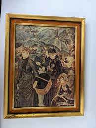 Vintage "The Umbrellas" by Pierre Auguste Renoir Art Print ...