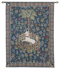 Captive Unicorn - Blue Tapestry