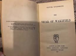 The Vicar of Wakefield by Oliver Goldsmith Antique HC Book ...