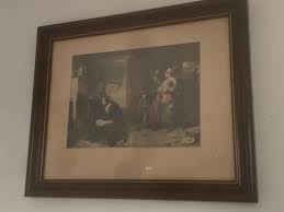 Antique Framed Art Print Napoleon after Waterloo Marcus ...