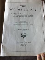 1923 Antique The Volume Library Educators Association Abram ...