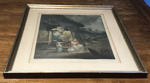 Framed Lithograph 18th Century G. Moreland The Dram Painting ...