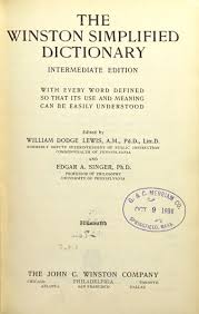 THE WINSTON SIMPLIFIED DICTIONARY. Three different models of ...