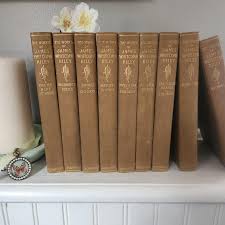 Set of Nine 1800's Books -the Works of James Whitcomb Riley -poems Prose and Sketches Published by Scribners Between 1887-1889 -gorgeous! - Etsy