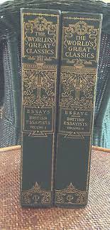 Worlds Great Classics Essays British Essayists 2 Vols ...