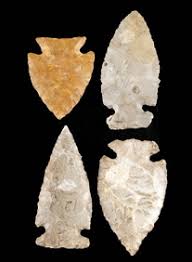 4 Native American Intrusive Mound Type Points