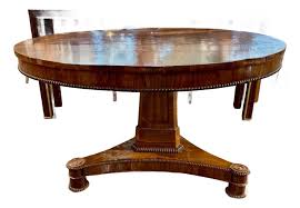 19th Century English Rosewood Pedestal Table | Chairish
