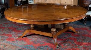 Lot - LARGE NEOCLASSICAL STYLE INLAID ROUND DINING ...