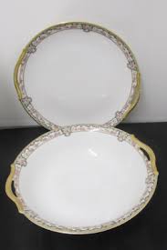 NORITAKE PORTLAND PATTERN CIRCA 1912 ONE HANDLED CAKE PLATE ...