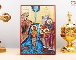 Crucifixion of Jesus Christ, Wooden Handmade Icon Greek ...