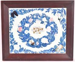 Lot - Theorem Painting of Garland with Flowers