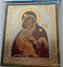 RUSSIAN WOODEN ICON Mother of God Vladimir #3 | eBay