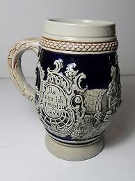 Vintage THEWALT Short Beer Stein Blue #1197 Western Germany | eBay