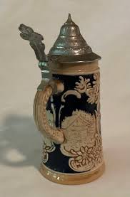 Vintage Renaissance Scene Ceramic Small 4 1/4” Stein - Etsy