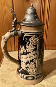 Vintage German Beer Stein Immer Lustig Immer Durstig 2029 | eBay