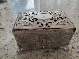 Things Remembered Silvertone Metal Music Jewelry Box ...