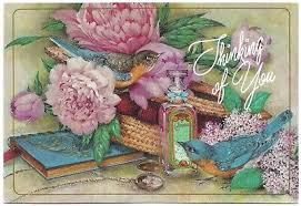 Thinking of You" Roses & Lilacs - Avon's "White Lilac" (6 x4 in) Postcard 7188 | eBay