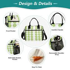 Green Lemon Cooler Bag Lunch Bag Soft Cooler Cooling Tote ...