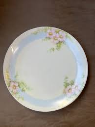 Antique Hand Painted Thomas Bavaria Plate Pink Roses 7.5” | eBay