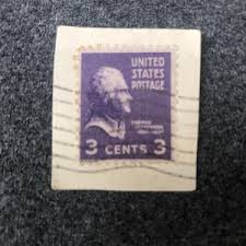 2 Cent Red Thomas Jefferson Stamp | Set of 4 | Red Thomas Jefferson 2 Cent Stamp | Unused | Never Hinged - Etsy