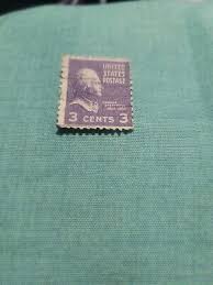 Vintage Rare 1932 Violet Thomas Jefferson 3 Cent US ...