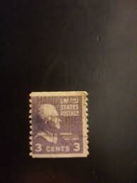 1938 Thomas Jefferson 3 Cent Stamp RARE Pref 10 Good ...
