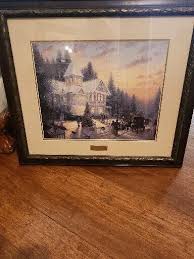 🔥Thomas Kinkade Victorian Christmas I Print Rare & Limited ...