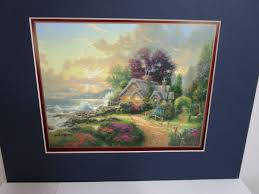 Thomas Kinkade A New Day Dawning Print Matted Lithograph 14 ...