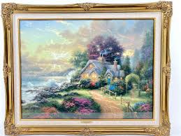 Lot - Thomas Kinkade "A New Day Dawning" Embellished Lithograph