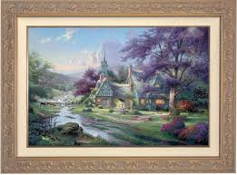 Clocktower Cottage - Limited Edition Canvas – Thomas Kinkade ...