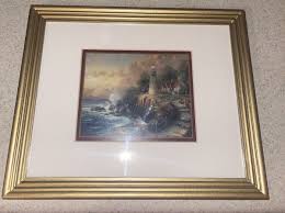Thomas Kinkade “The Light of Peace” 9+” x 11+” COA Framed ...