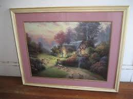 Thomas Kinkade Painting, Oil on Canvas, UV Protection Glass Framed | eBay