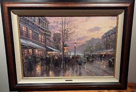 Boulevard Lights, Paris" Thomas Kinkade -Signed Lithograph w ...