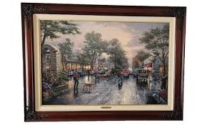 Thomas Kinkade G/P-I Canvas 1032/1350 A Quiet Evening Places In The Heart 18x24 | eBay