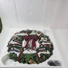 Thomas Kincaid Illuminated Christmas Village Wreath Hamilton Numbered | eBay